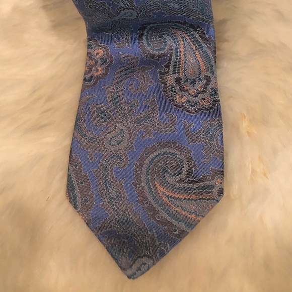 Fendi Other - FENDI 💙 Silk Necktie Paisley Made in Italy